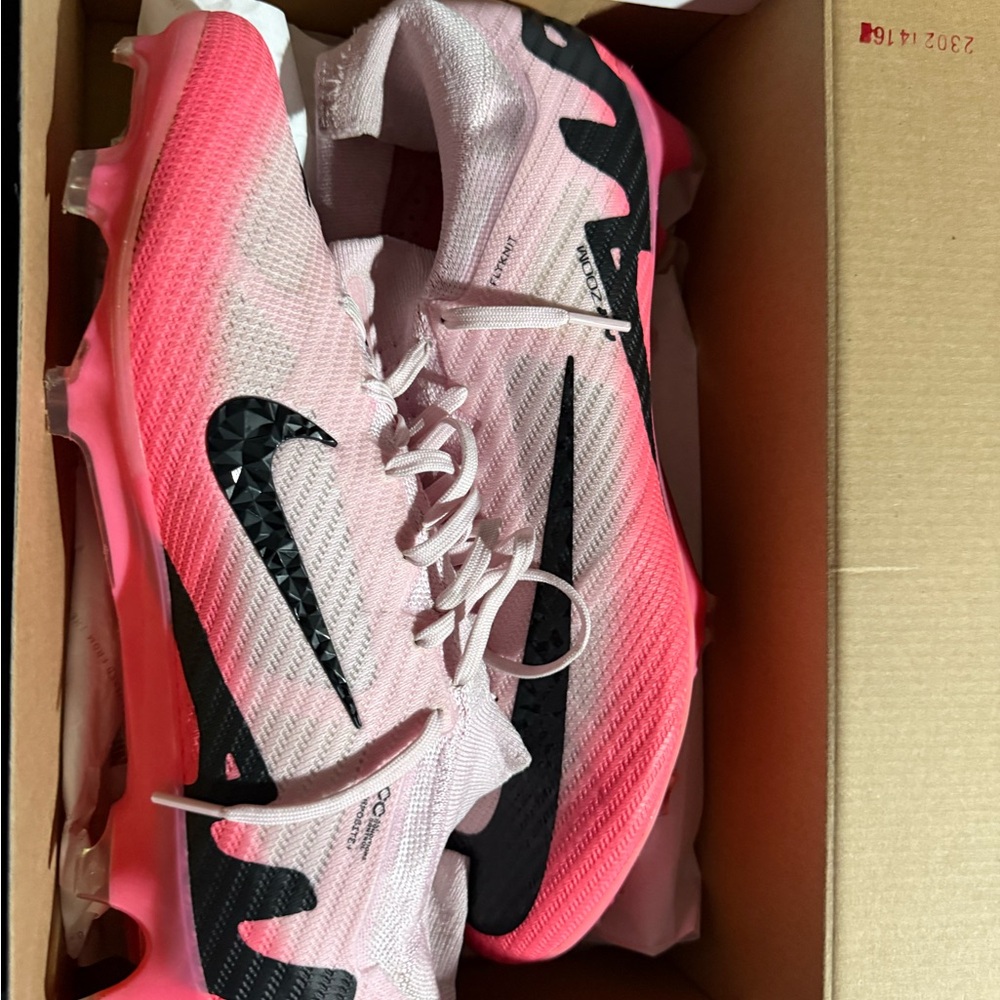Nike Vibrant Pink and Black Soccer Cleats